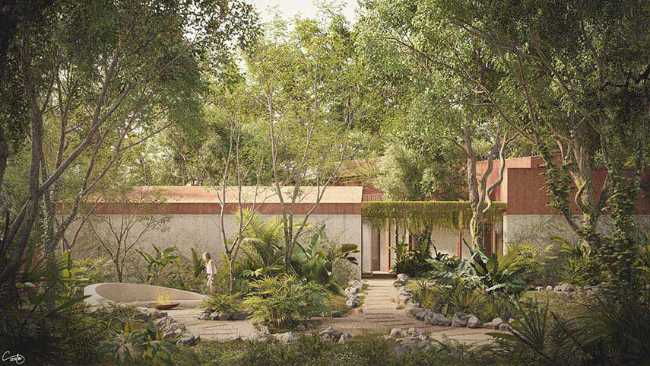 Casa Chacala modelada por la naturaleza para una convivencia armoniosa