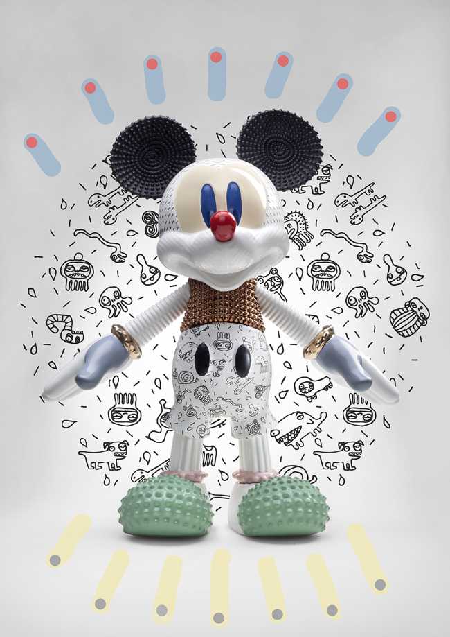 Ceramica e grafica dedicata ai 90 anni di Micky Mouse