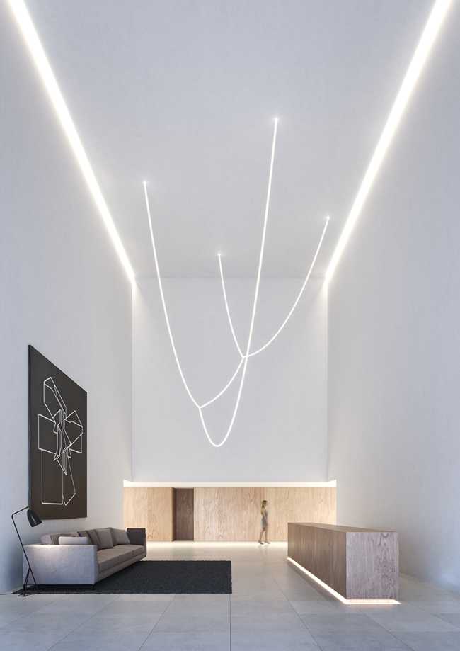 Recepción a la entrada del complejo residencial.