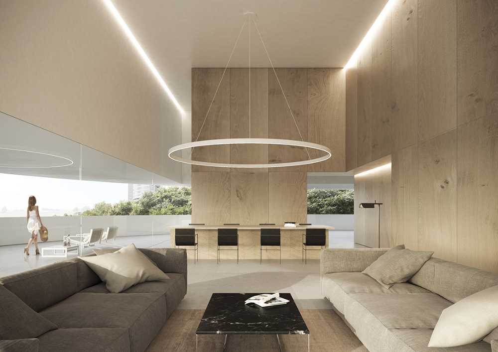 Helical structure for a residential complex