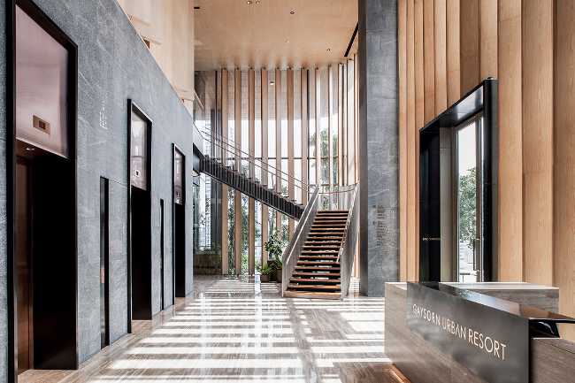 Distribution zones of the residential part