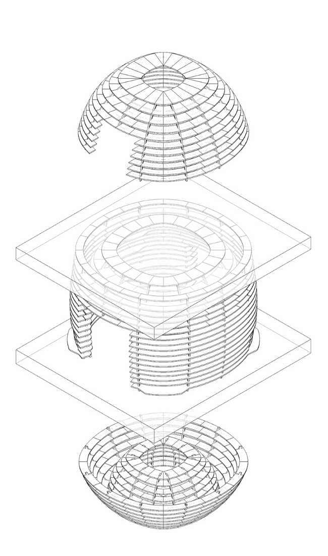 Models for the construction of the wooden cylinder