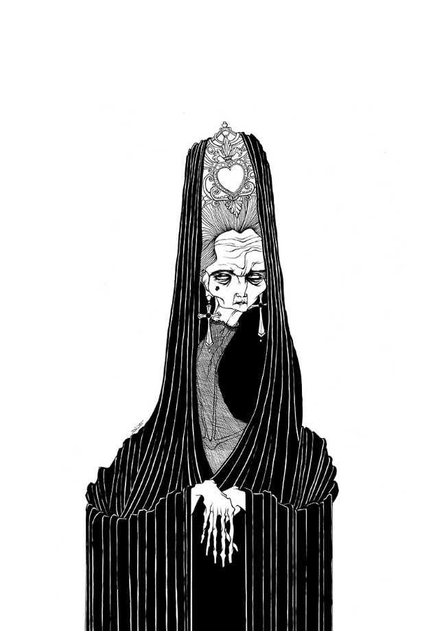 Dark representations and illustrated portraits