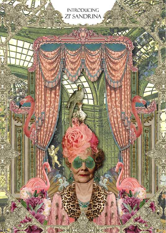Illustrations with two color tones