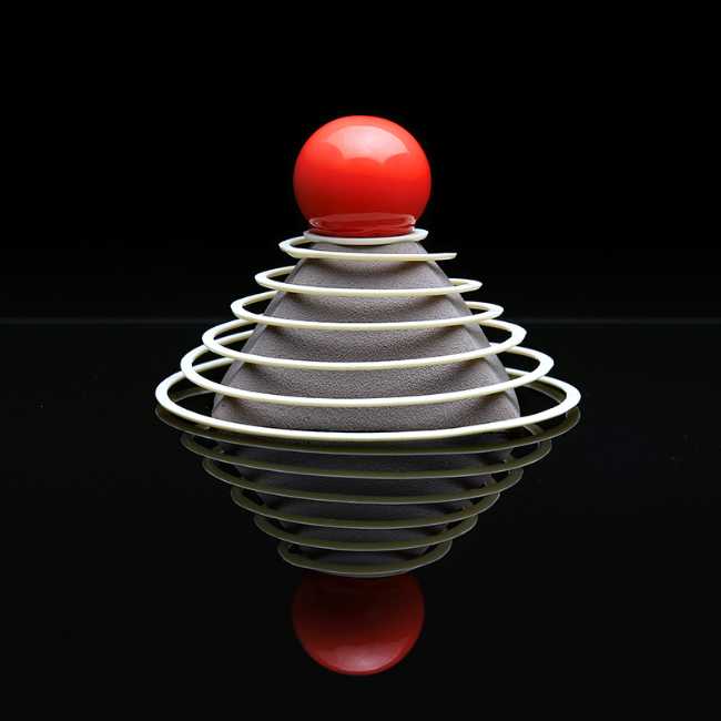 A spiral for a dessert