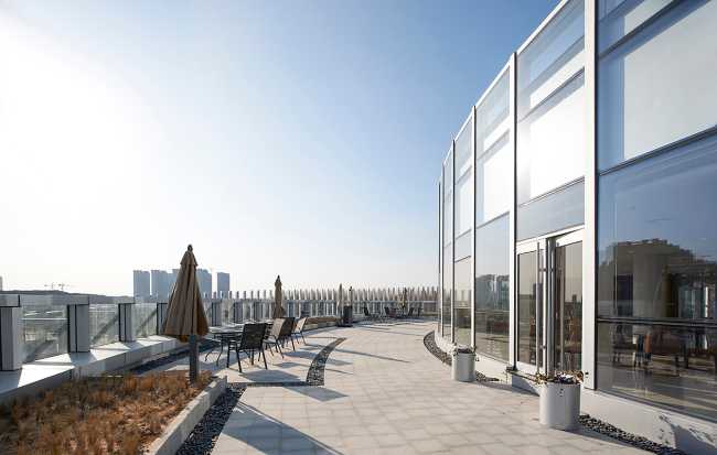 Terrazza nella parte a sbalzo