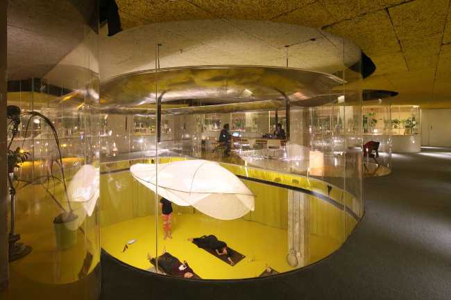 Fitness area within the co-working area