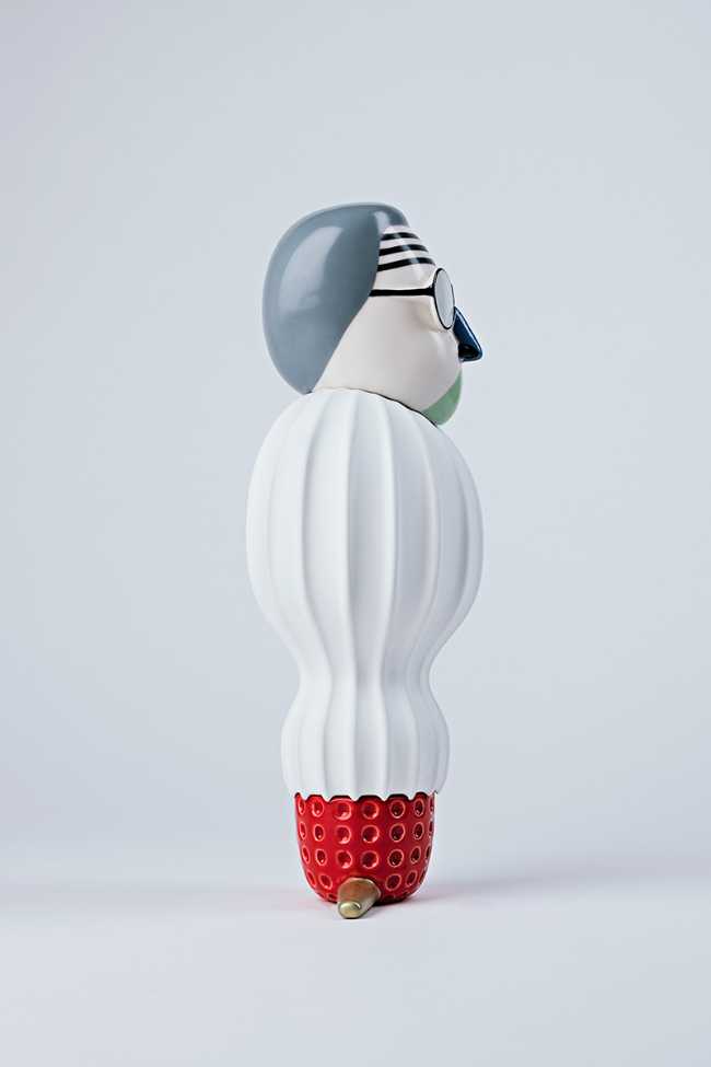 gray hair ceramic designer object