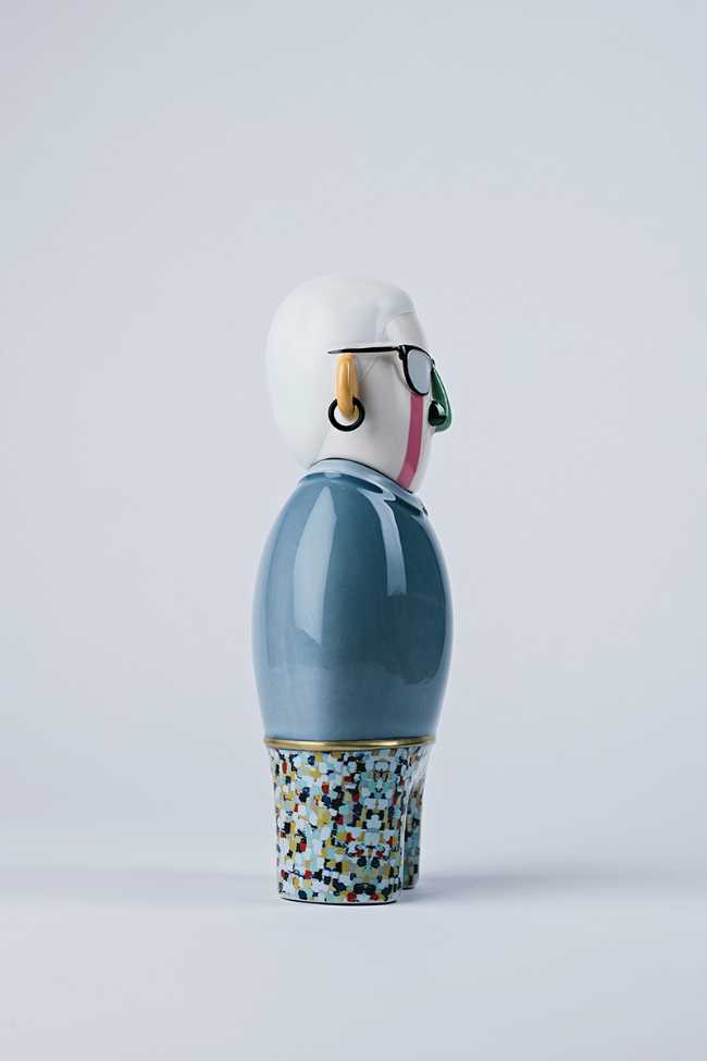 ceramic copy designer object with colored pants