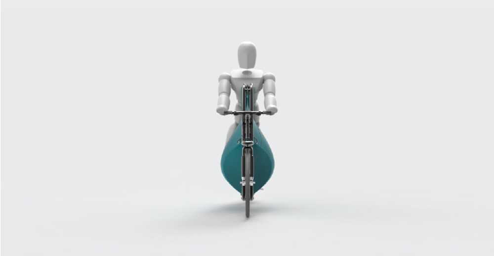 bicicleta de carga con bolsa de neopreno