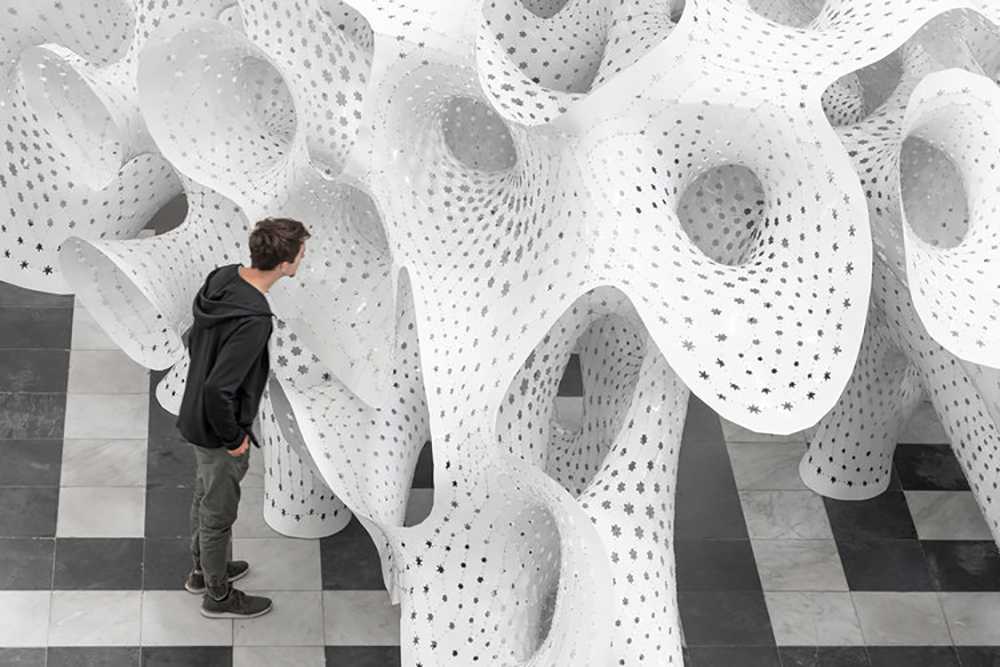 installazione in alluminio bianco