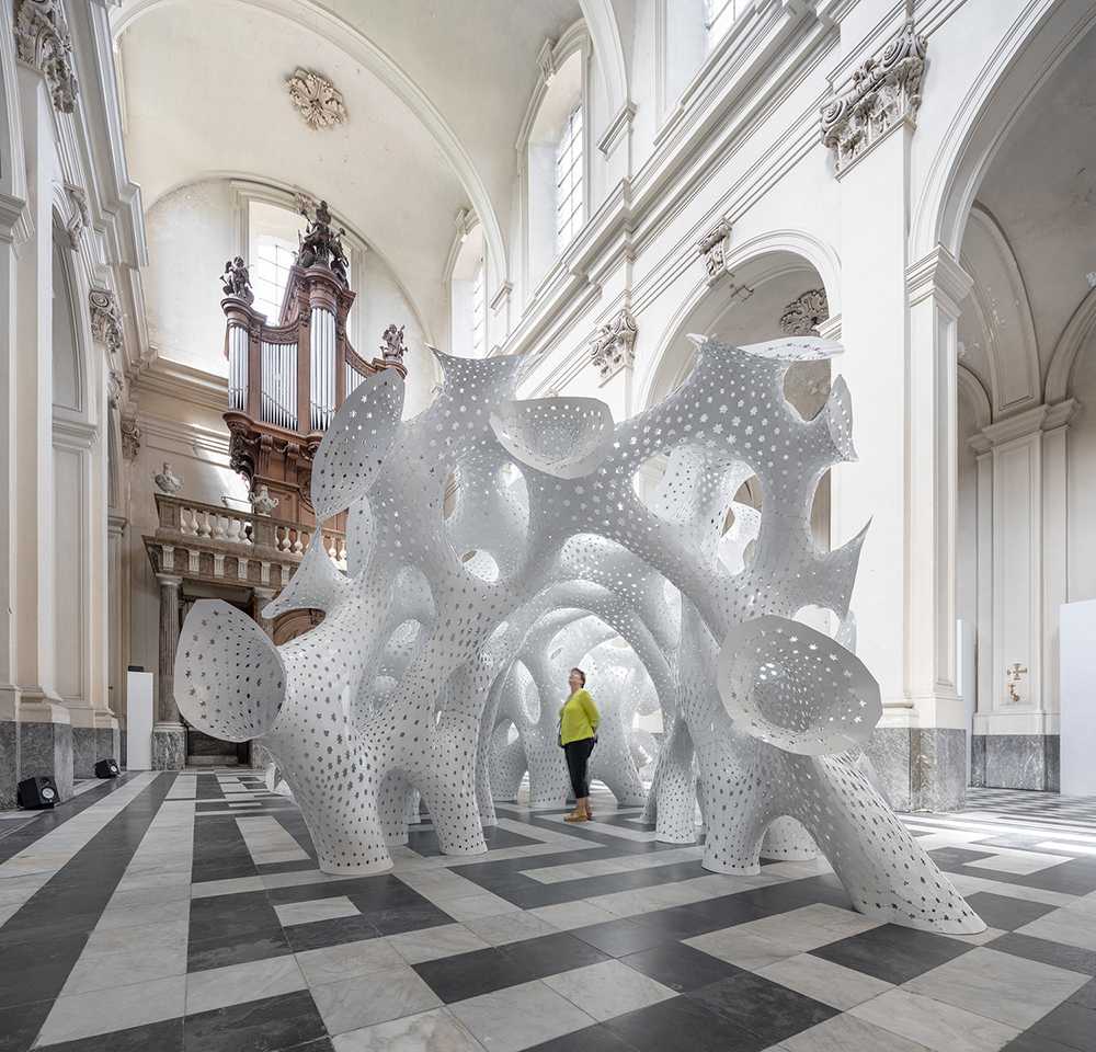 installazione in alluminio bianco