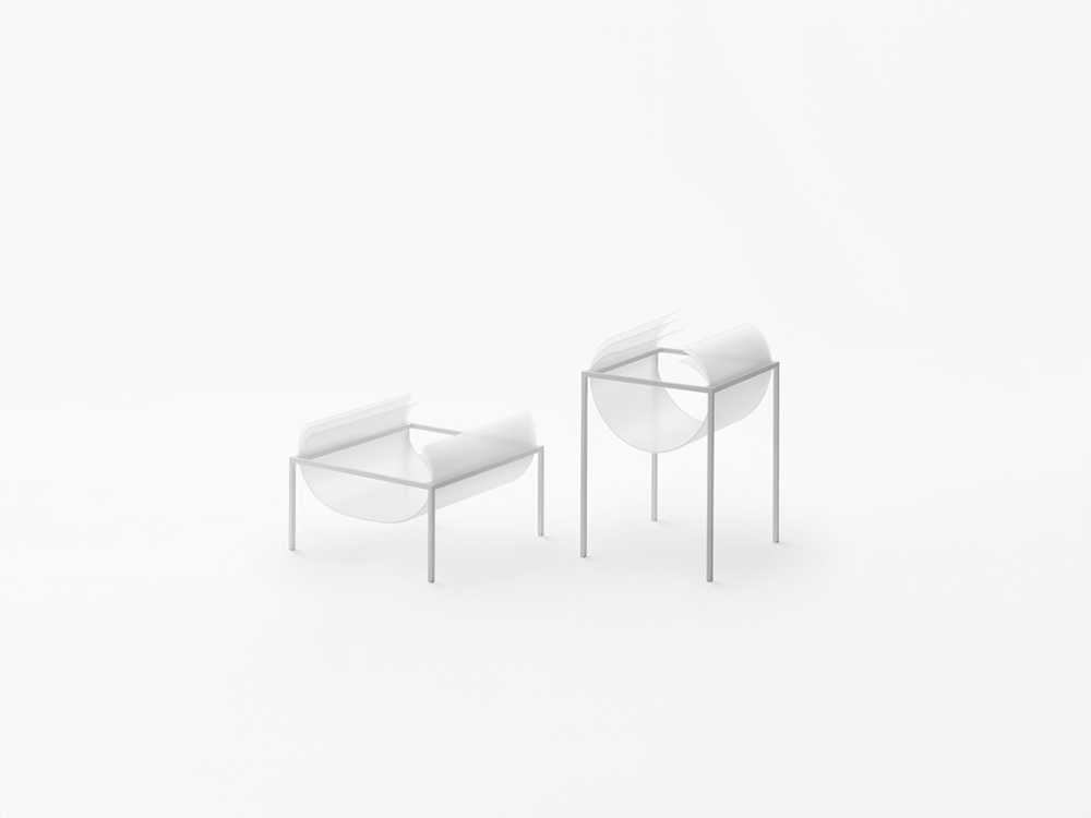 white seat with polycarbonate sheet