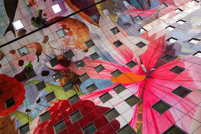 Market Hall, the lively bustling center in the heart of Rotterdam