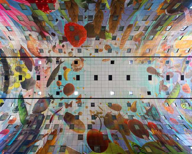 Market Hall, the lively bustling center in the heart of Rotterdam