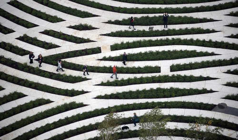 Parc comme lien entre différentes zones. C'est la Bibliothèque des arbres à Milan.