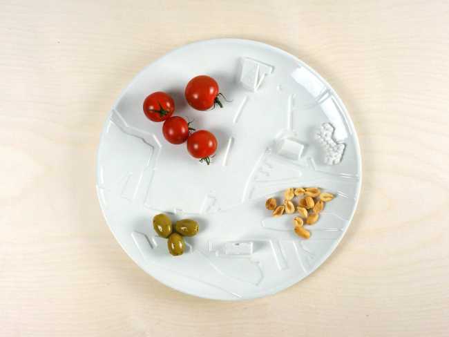 porcelain dishes aperitif city of the world