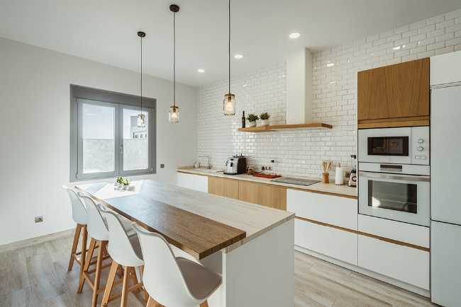 La cucina della zona interna