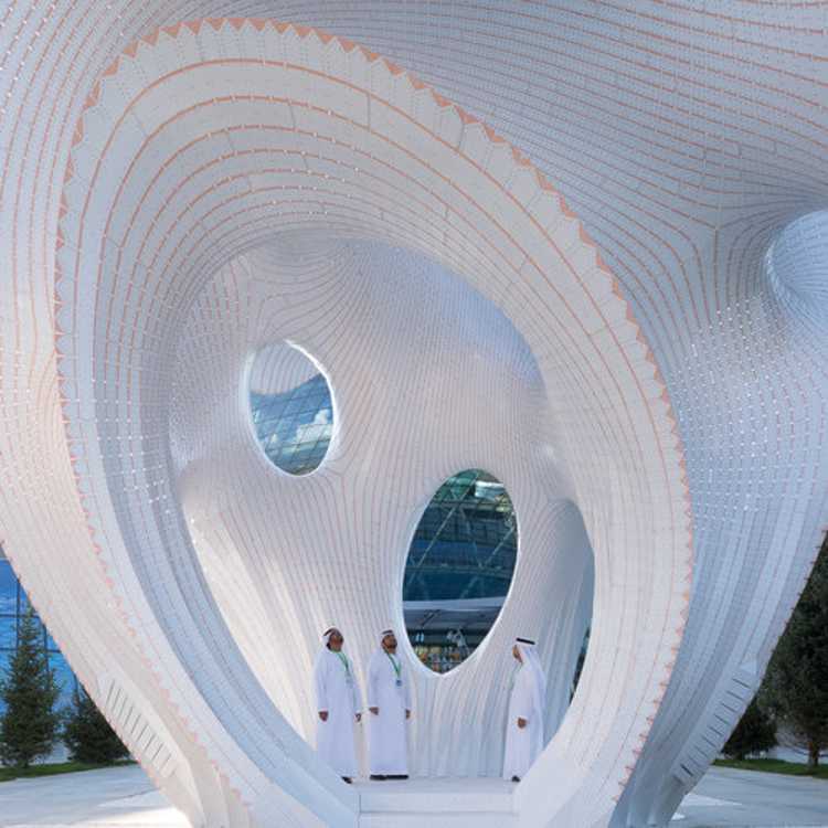 Its oval openings repeated throughout the height