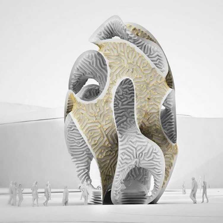 A three-dimensional modeling of the work