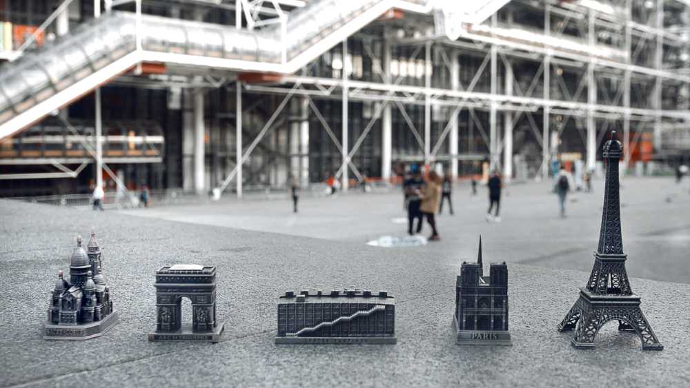 Pompidou Center seen from above