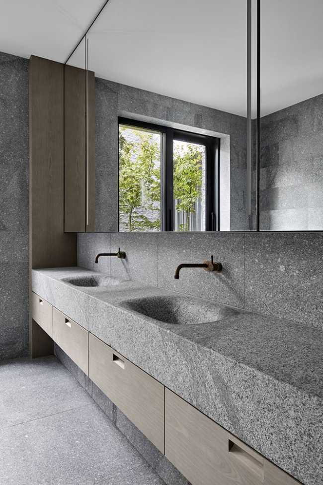 The double granite sink