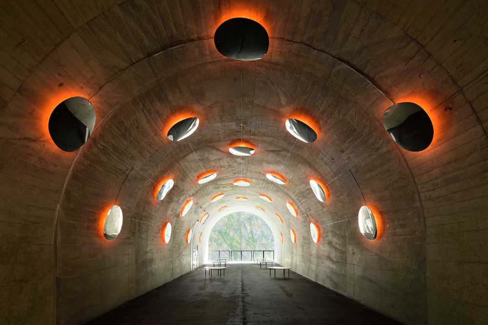 Instalación dentro del túnel