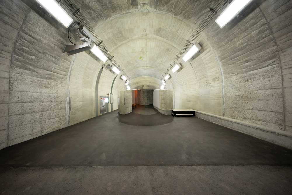 Instalación dentro del túnel