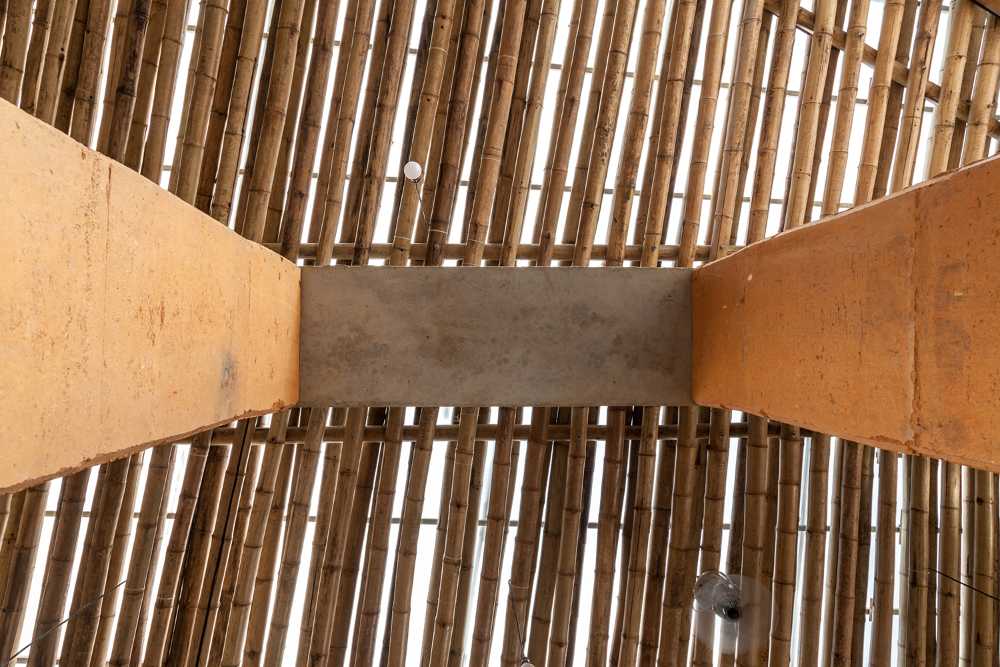 Detail of the bamboo cover