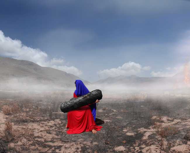 Panorama and play of colors in photography