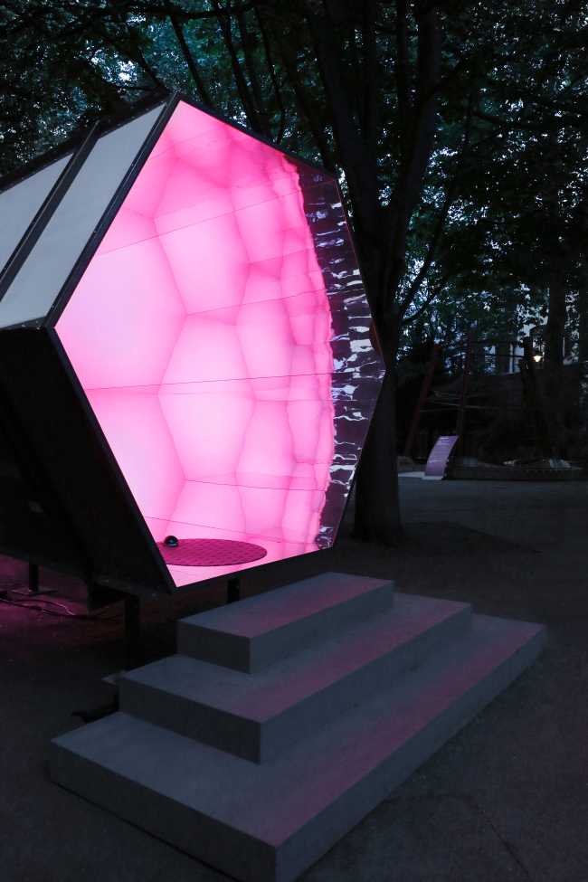 installazione luminosa specchio luce