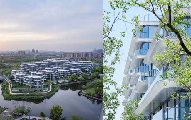 Residential complex KINCANG Egrets Waves 3.0 between water and sky