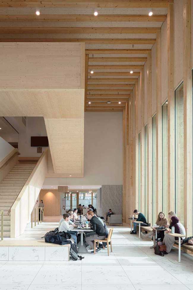 Marga Klompé Building: wood, stone, ecology, and design