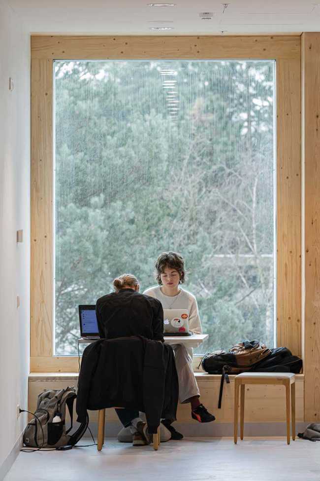 Marga Klompé Building: wood, stone, ecology, and design