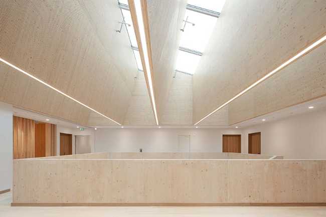 Marga Klompé Building: wood, stone, ecology, and design