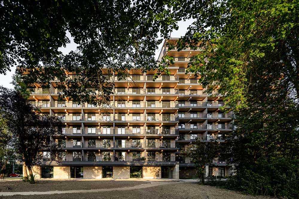 Edificio Valckensteyn: legno strutturale per 82 alloggi sociali