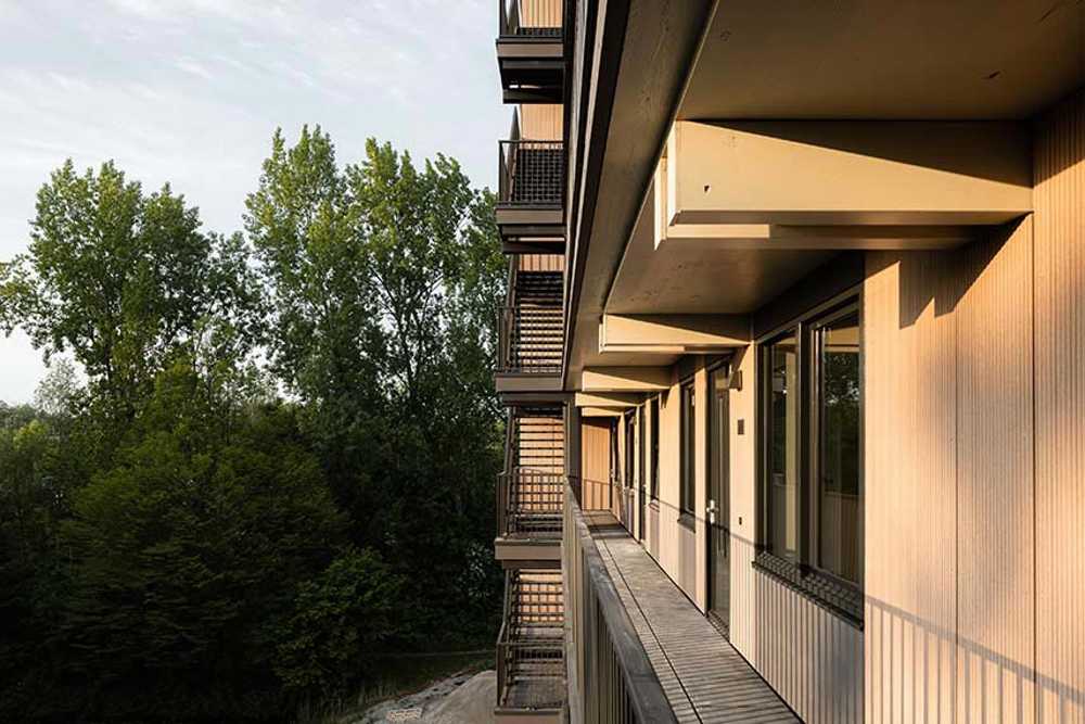 Edificio Valckensteyn: legno strutturale per 82 alloggi sociali