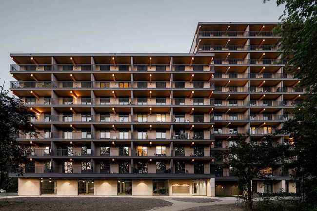 Edificio Valckensteyn: legno strutturale per 82 alloggi sociali