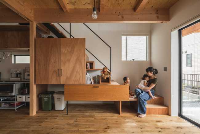 Staircase and wooden furniture