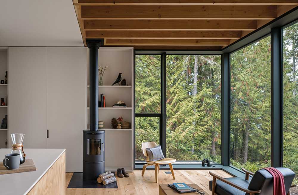Wooden terrace over the landscape