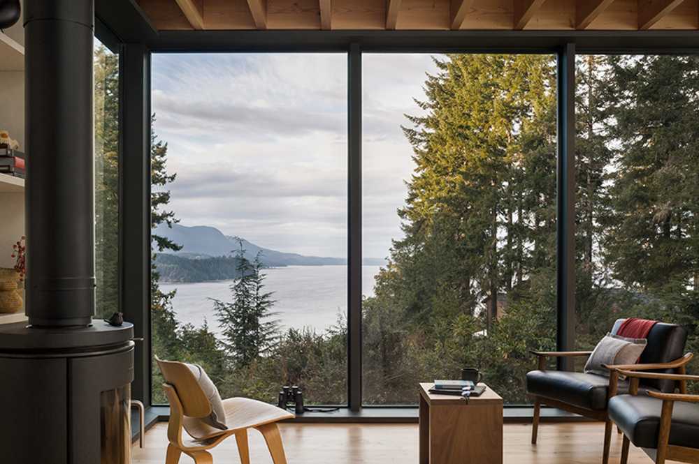 Wooden terrace over the landscape