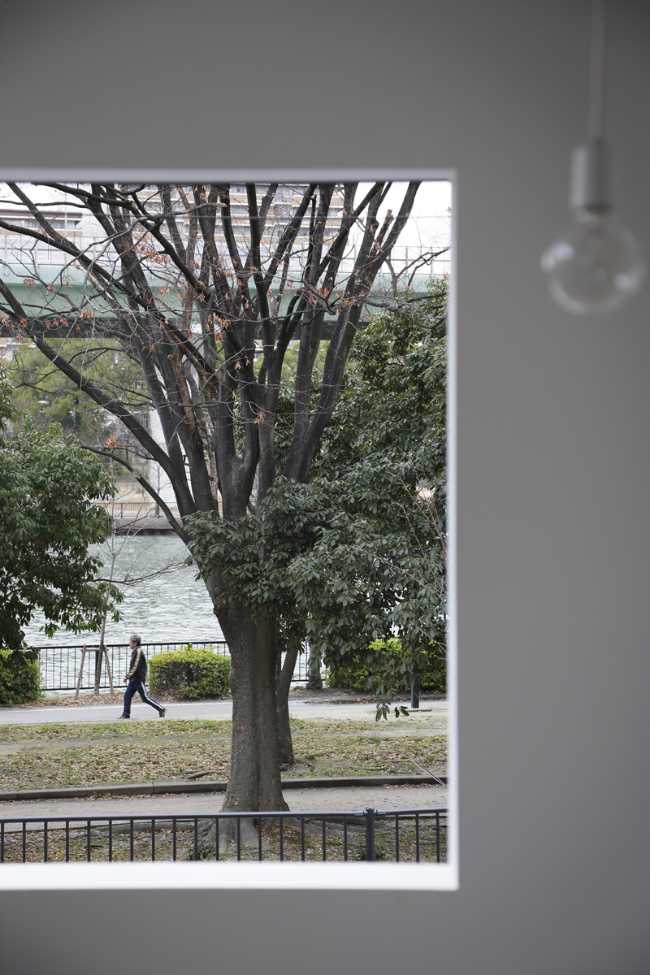 Vista esterna da una finestra