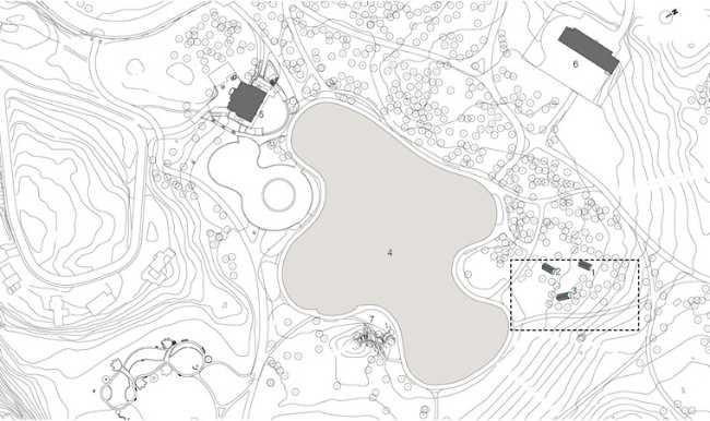 Plan of the lot of kiosks