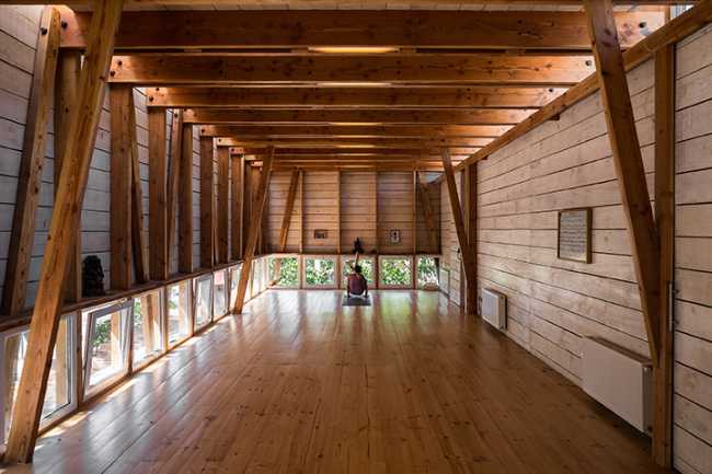 Espacio abierto en madera