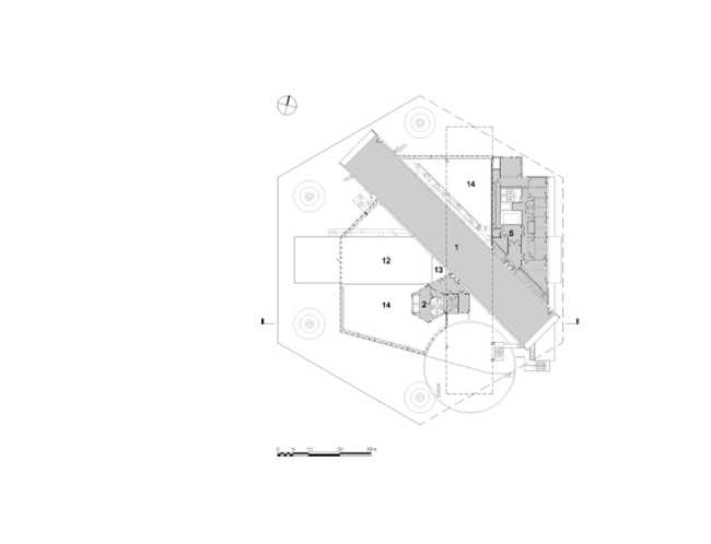 Planimetria di un centro esposizioni