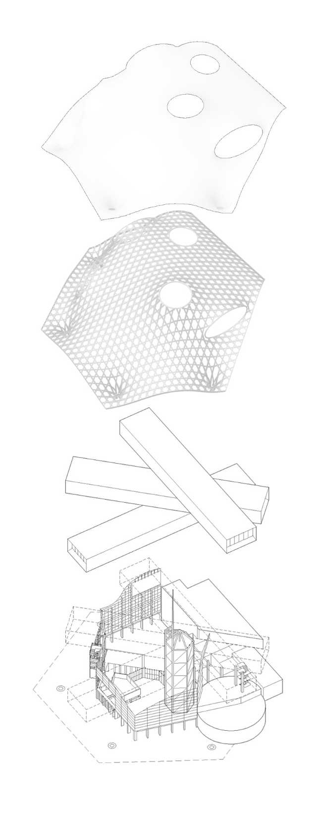 Esploso centro esposizioni