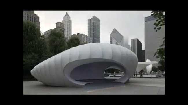 temporary pavilion in Chicago