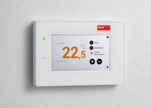 Centralized control for touch screen heating