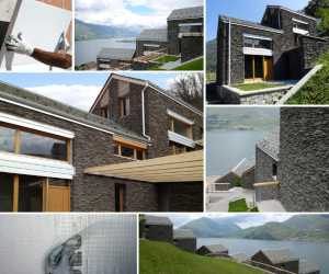 Collage of images of projects made with Mastrosistema Geopietra