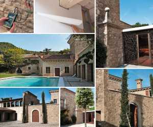 Collage of images of projects made with Mastrosistema Geopietra